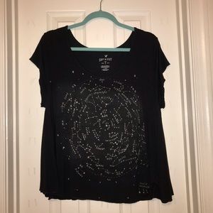 Grey American Eagle Astrology Shirt